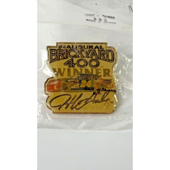 Inaugural Brickyard 400 Winner Pin Jeff Gordon 24 Butterfly Back Taiwan NASCAR - Picture 1 of 6